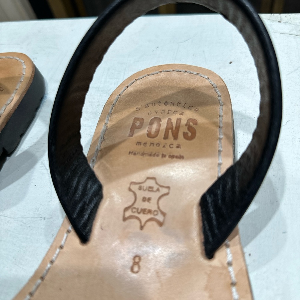 Pons Menorca Avarca Sandals Leopard Print Pony Hair Leather EU 38 US‎ 8 - Picture 8 of 14